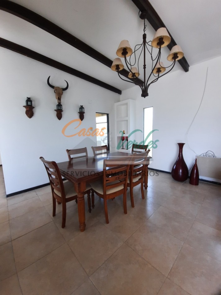 Casa en alquiler Los Algarrobos, 3 dorm, 2 baños, pileta, amplio parque, seguridad, naturaleza 