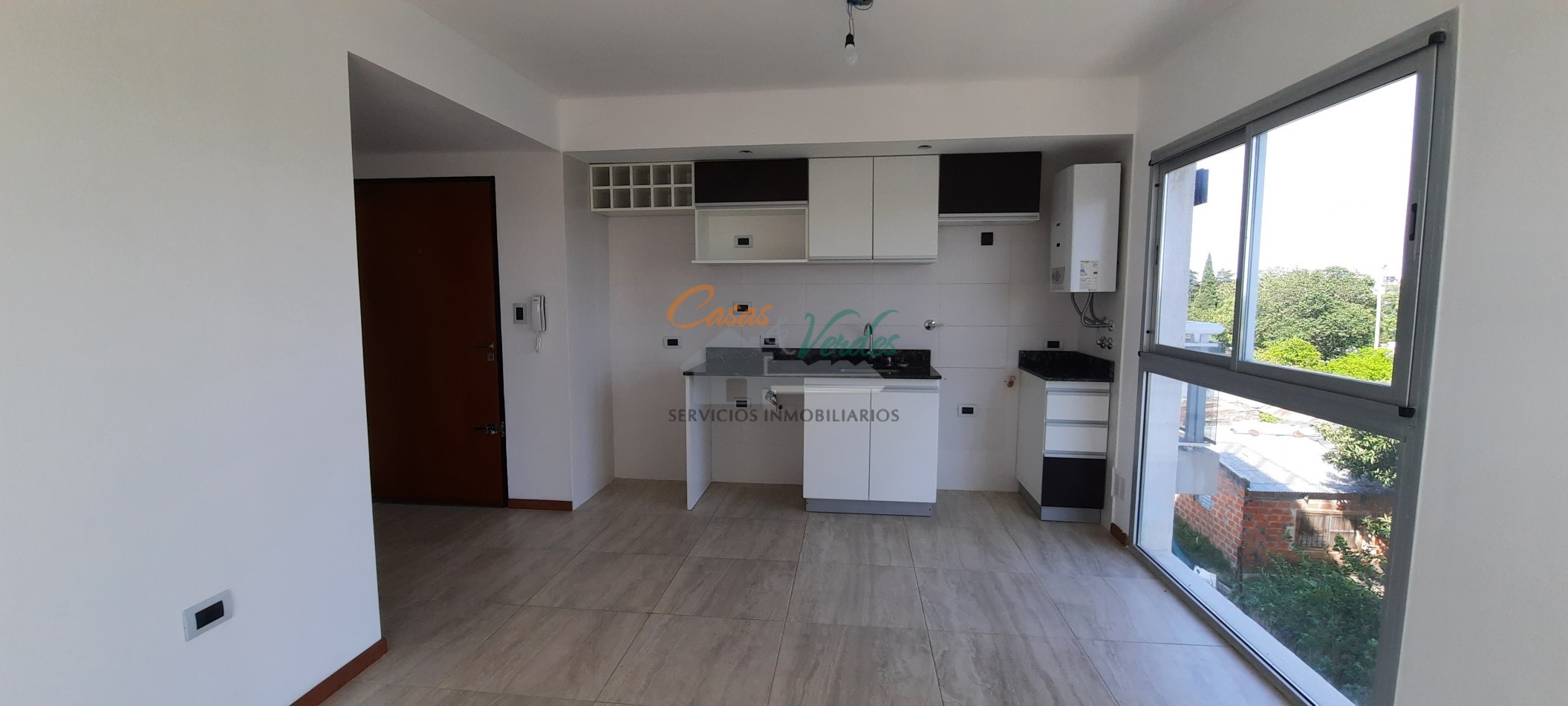 Depto. 1 dormitorio en Edif. Torre Chana piso 4 depto C balcon  vista al rio